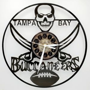 TAMPA BAY BUCCANEERS vinyl record clock